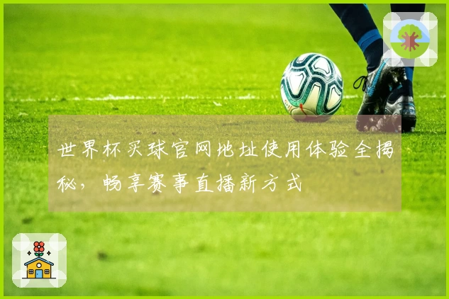 世界杯买球官网地址使用体验全揭秘，畅享赛事直播新方式
