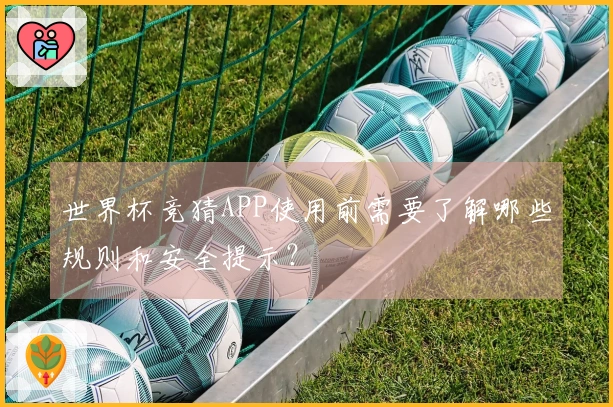 世界杯竞猜APP使用前需要了解哪些规则和安全提示？